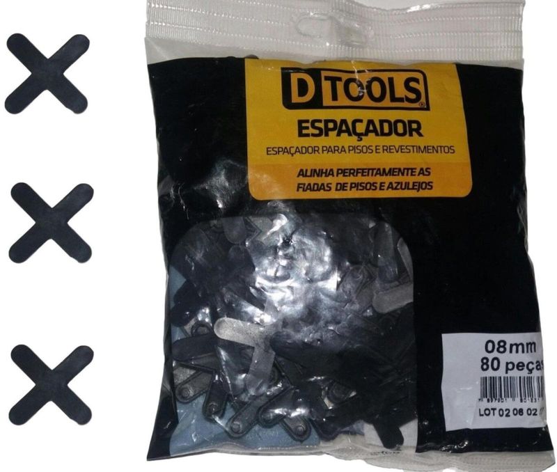 Espacador---Separador-de-Piso-e-Azulejo-Dtools-8mm-Pacote-com-80-Unidades