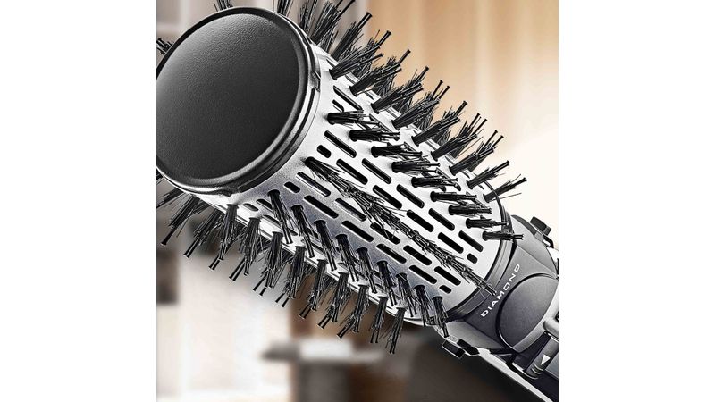 Escova rotating air outlet brush diamond brilliance conair