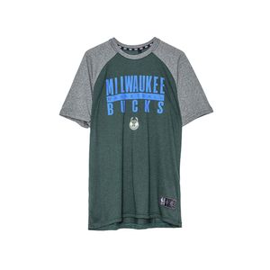 Camiseta Básica Masculina Estampada Milwaukee Bucks Verde Tam M - NBA