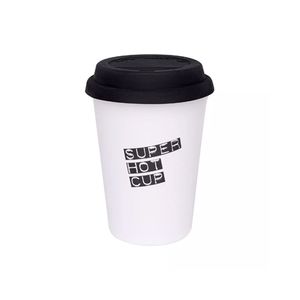 Copo Trip de Porcelana com Tampa Silicone Super 300ml - Oxford