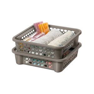Cesta Empilhável Plástica Moolti Grafite 3,3L - Sanremo