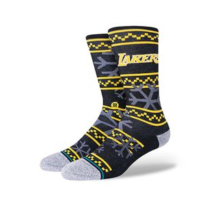 Meia NBA Lakers Frosted 2 Preta - Stance