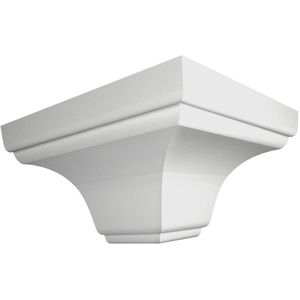 Canto Forro PVC Externo 90° Wigga Branco Pacote com 4 Unidades