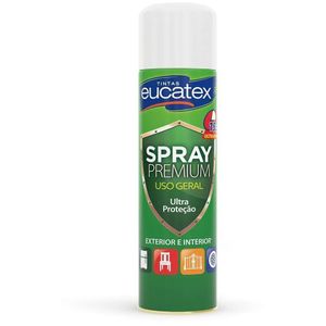 Tinta Spray Eucatex Multi Branco Brilhante 400ml