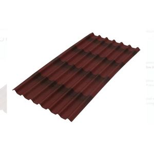 Telha Ecológica de Fibra Vegetal Onduline Stilo 3D Vermelha 3mm 2,00x0,96m