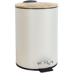 Lixeira com Pedal Acqua WBR052 Branco 3 Litros