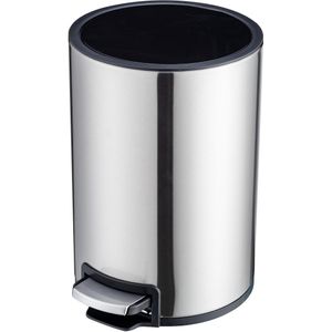 Lixeira com Pedal Acqua WBR044 Prata 5 Litros