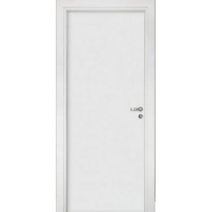 Porta de Madeira Pinus Montada Pinhal 1183 M16 95x213cm Marco Regulável 16 a 20cm Direita Branco UV