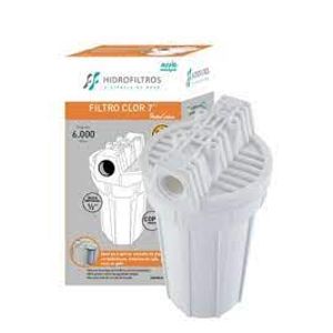 Filtro Purificador De Água Carbon Block 7" 5 Micra Rosca 1/2"  Branco - Hidrofiltros