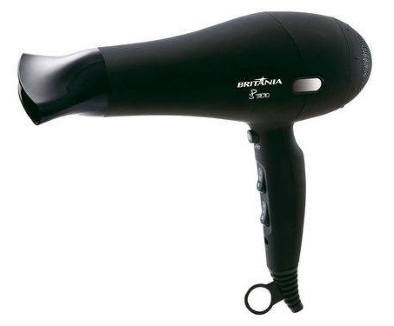 Secador de Cabelo Britânia Preto 2000W 110V