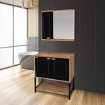 CONJUNTO-DE-MOVEIS-PARA-BANHEIRO-FABRIBAM-CRETA-78CM-PES-FERRO-SEM-CUBA-ANTIQUA-E-PRETO