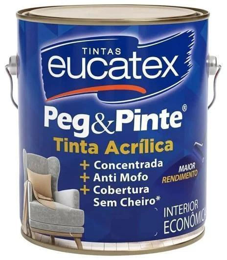 Tinta Acrílica Eucatex Pegue e Pinte Azul Navegante 3,6L