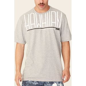 Camiseta Básica Masculina Estampada Cinza 9659A - HD
