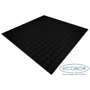 Piso de Borracha Antiderrapante 50x50cm
