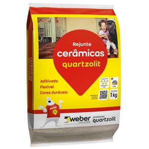 Rejunte Quartzolit Flexível Marrom Café 1Kg