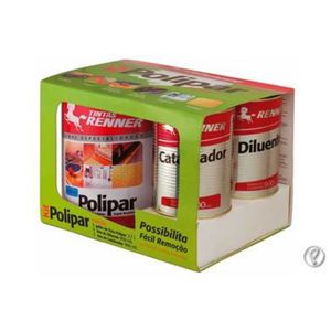 Tinta Polipar Renner Branco Kit com Diluente e Catalisador 4,5L