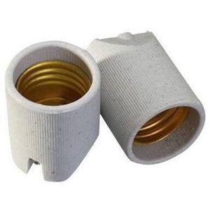 Suporte de Sobrepor 1 Lâmpada Para Teto Porcelana R570 E27