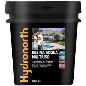 Resina Impermeabilizante Acqua Hydronorth Cinza 18L