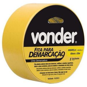 Fita de Demarcação Vonder Amarela 48mm 30m
