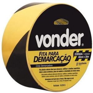 Fita de Demarcação Zebrada Vonder 48mm 30m