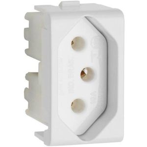 Módulo Tomada 2 Polos e 1 Tomada Decor Schneider Eletric 20A 250V Branco