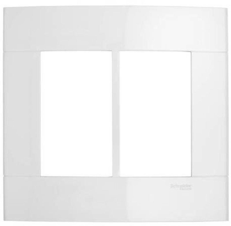 Placa 6 Postos Decor Schneider Eletric 4x4 Branco