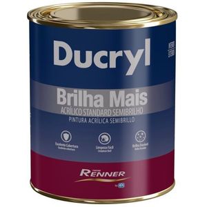 Tinta Acrílica Ducryl Renner Semi Brilho Branco 900ml