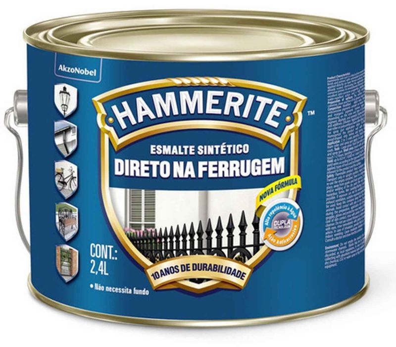 Tinta Esmalte Hammerite Coral Brilhante Amarelo 2,4L