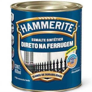 Tinta Esmalte Hammerite Coral Brilhante Cinza 800ml