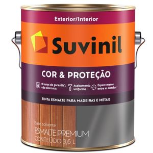 Tinta Esmalte Suvinil Cor e Proteção Acetinado Branco 3,6L