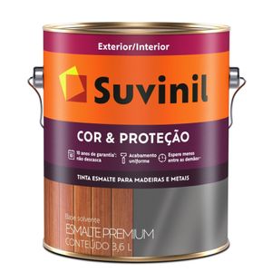 Tinta Esmalte Suvinil Cor e Proteção Fosco Branco 3,6L
