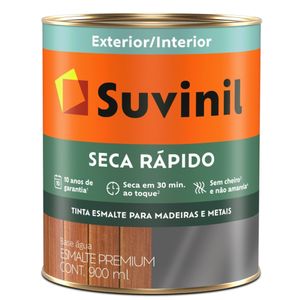 Tinta Esmalte Suvinil Acetinada Seca Rápido Branco 900ml