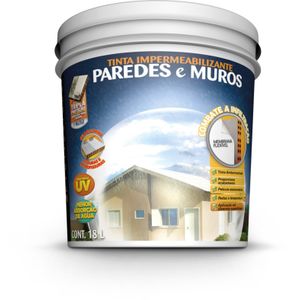 Tinta Impermeabilizante de Paredes e Muros Branco 18L