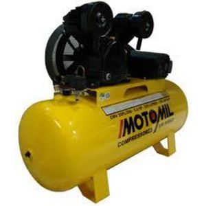 Compressor de Ar Motomil CMV 20PL/200L 5HP Trifásico 220V / 380V