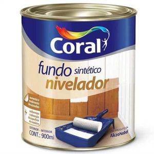 Fundo Preparador Madeira Coral Sintético Nivelador Branco 900ml