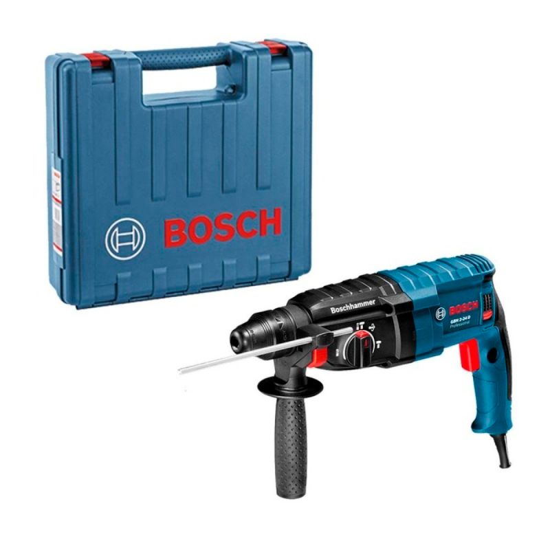 MARTELETE-PERFURADOR-BOSCH-GBH-2-24-D-820W-220-VOLTS-COM-MALETA