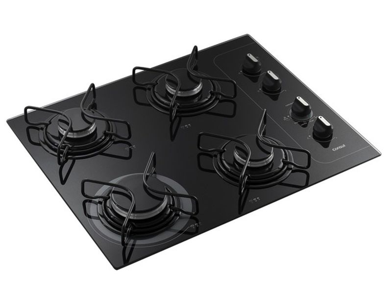 FOGAO-A-GAS-DE-PISO-4-BOCAS-CONSUL-COOKTOP-VIDRO-PRETO-BIVOLT