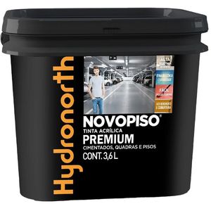 Tinta Para Piso Hydronorth Novopiso Vermelho Bandeira 3,6L