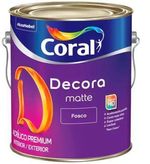 Tinta Acrílica Coral Decora Fosco Branco 3,6L