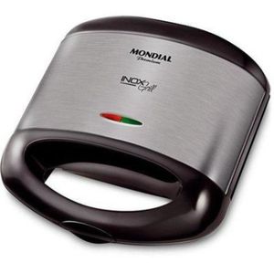 Grill Sanduicheira Mondial Premium S-07 Inox 110V