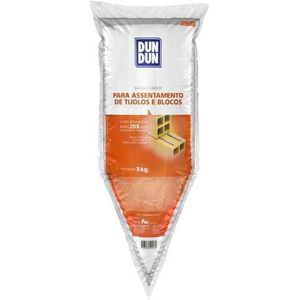 Massa Assentar Tijolo e Blocos Dun Dun 3Kg