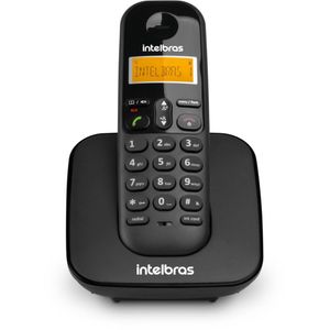 Telefone Fixo Intelbras TS 3110 Sem Fio Preto