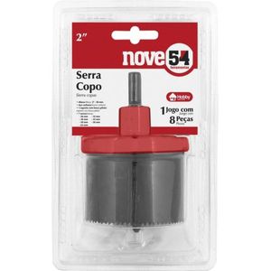 Serra Copo Para Madeira Nove54 2" Kit com 7 Peças