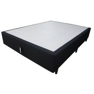 Base Box Casal Herval Troya Preto 138x188x28cm