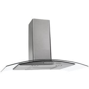 Coifa de Parede Nardelli Curva Slim 90cm Vidro CVC Inox 110V