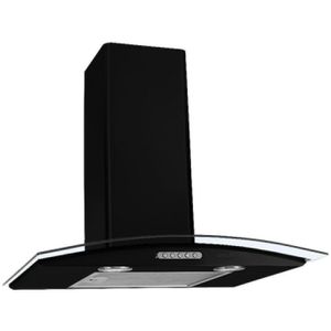 Coifa de Parede Nardelli Curva Slim 60cm Vidro CVC Preto 110V