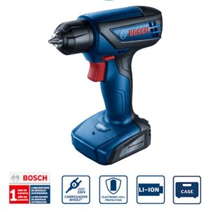 Parafusadeira e Furadeira a Bateria Bosch GSR 1000 Smart 12V Acompanha Maleta com 1 Carregador e 10 Bits