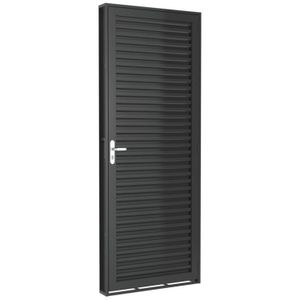 Porta de Ferro Machado Laminada 50382 75x215x6cm Esquerda