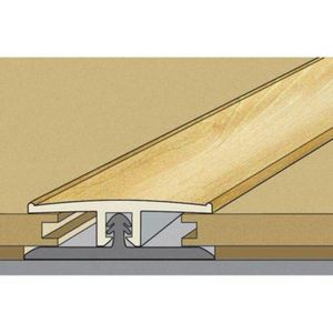 Perfil T Junta de Dilatação Para Piso Laminado Eucafloor Tecno Cor 16 1,80m