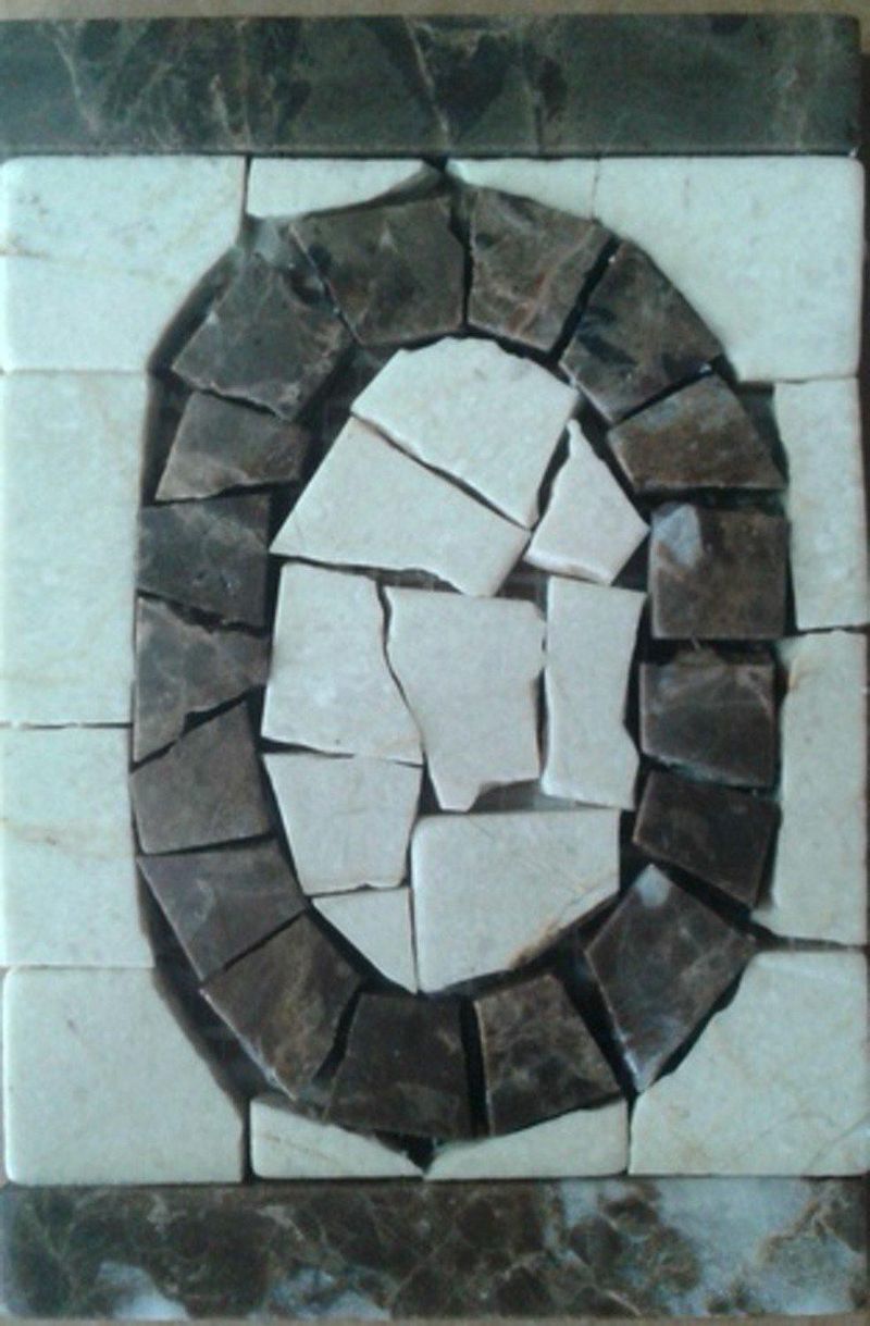 Mosaico-Numero-0-Nobre-15X10cm